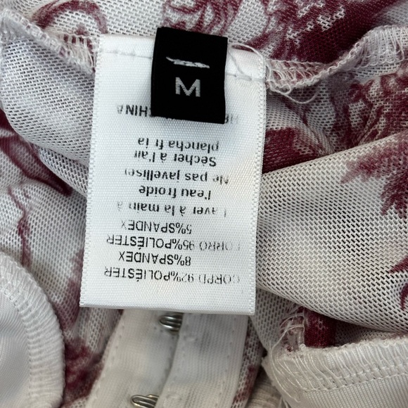 1950’s Blush Toile Design One Piece Bodysuit - Picture 8 of 10